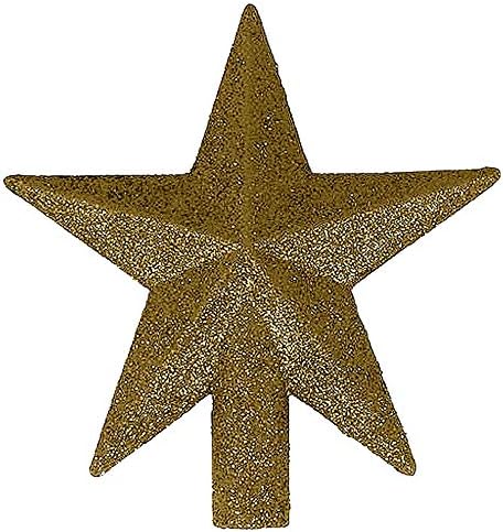 Kurt S. Adler 4 Petite Kincsek Arany Csillogott Mini Csillag Karácsonyfa Topper - Kivilágítatlan