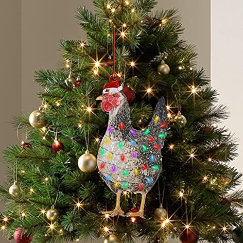 Karácsony, Karácsonyi Dekorációk, Karácsonyi Sál Fa Szabadtéri Ünnepi Díszek Csirke Dekoráció Gyöngyös Koszorú Drót