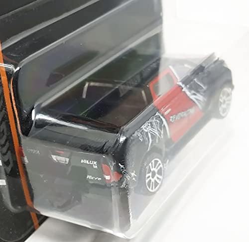 Revo Modell Autó Skála, 1:64-es (3 hüvelykes autó), Fekete/Piros Szín - Sorozat, 4 - Kerék Stílusok D5S - MJ Ref 292K - Hosszú-Csomag