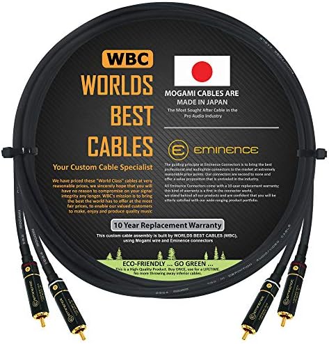 4 méter Magas Felbontású Audio Interconnect Kábel Pár, Egyéni által a VILÁG LEGJOBB KÁBELEK – A Mogami 2964 Huzal, Eminenciás
