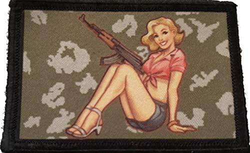 AK47 Lány Morál Patch. Tökéletes A Taktikai Katonai Felszerelés, Hátizsák, Üzemeltető Baseball Sapka, Lemez Fuvarozó vagy Mellény. 2x3