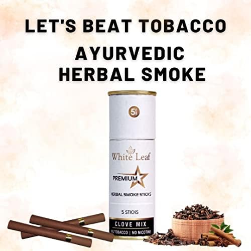 Fehér Leaf Premium Növényi Szív Cigarettát - a Dohány, valamint a Nikotin Ingyenes (Szegfűszeg Mix 2 Csomag 10 Füst, Lövés