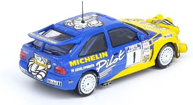 Escort RS Cosworth 1 Michelin Pilot Győztes man-szigeti Nemzetközi Rally (1994) 1/64 Fröccsöntött Modell Autó Inno Modellek IN64-FERS-1BR94