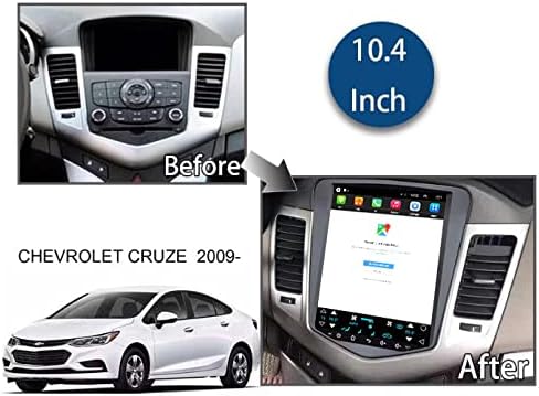 Rádió Chevrolet Chevy Cruze Sztereó 2009 2010 2011 2012 2013 2014 2015 10.4 hüvelyk Tesla Stílus Képernyő Autó-Dash GPS Navigációs