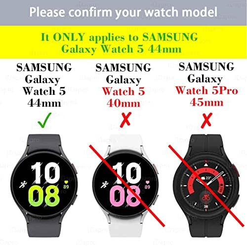 Képernyővédő fólia SAMSUNG Galaxy Óra 5 44mm Smartwatch [4 Csomag], iDaPro Edzett Üveg Anti-Semmiből Buborék-Ingyenes Könnyű Telepítés