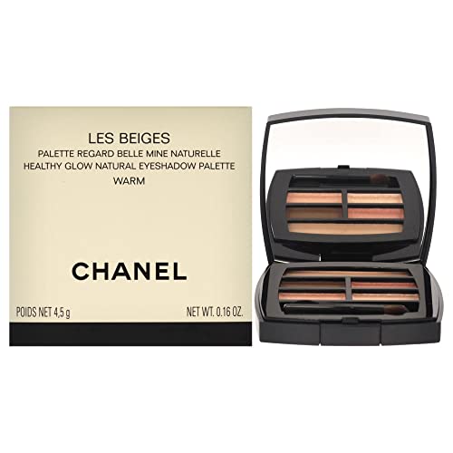 Chanel Les Beiges Egészséges Ragyogás Természetes Szemhéjpúder Paletta - Meleg Szem Árnyék Nők 0.16 oz