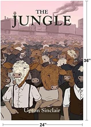 Piramis-Amerikában A Dzsungel Upton Sinclair Munkavállalók Király Fali Dekor Art Nyomtatás Poszter 24x36