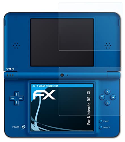 atFoliX Képernyő Védelem Film kompatibilis Nintendo DSi XL kijelző Védő fólia, ultra-tiszta FX Védő Fólia Szett (3)