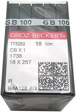 GROZ-BECKERT Tű CKPSMS Átlátszó Műanyag Doboz - 100-AS Groz Beckert DBX1 1738 16X257 Varrógép Tű (Groz Beckert DBX1 12/80)