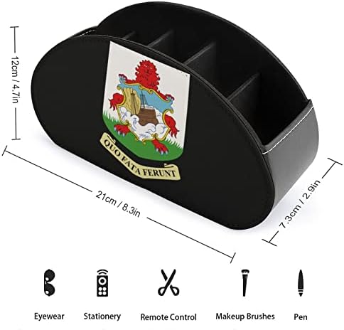 A címer a Bermuda-Bőr Távirányító tartó, 5 Rekeszes Irodai Tároló Doboz, Asztalon Tálca