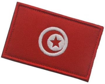 Tunéziai Zászló Javítás Katonai Kampó, Hurok Taktika Morál Hímzett Javítás