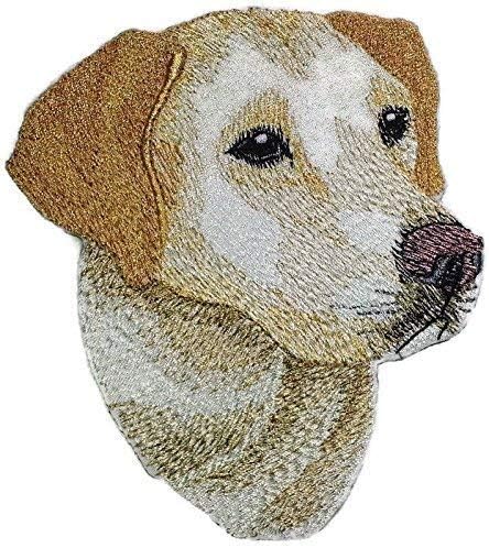 Csodálatos Egyéni Labrador Retriever Kutya Arca Hímzés IronOn/Varrni Patch [5 x 4.5][Készült az USA-ban]