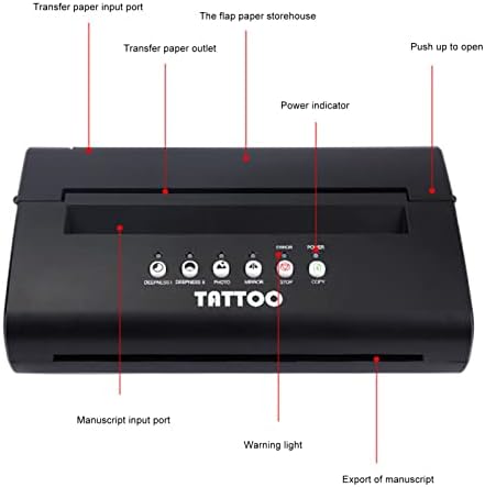 Tetoválás Stencil Átutalás Gép, Hordozható Könnyű Átutalás Stencil Gép Transzfer Papír, Termikus Fénymásoló Nyomtató Tetoválás Készlet