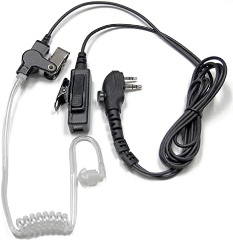 MaximalPower Tiszta Tekercs Cső Fülhallgató Fülhallgató AV-Mic w/Kevlar HYTERA 2-Pin Csatlakozó Csavaros