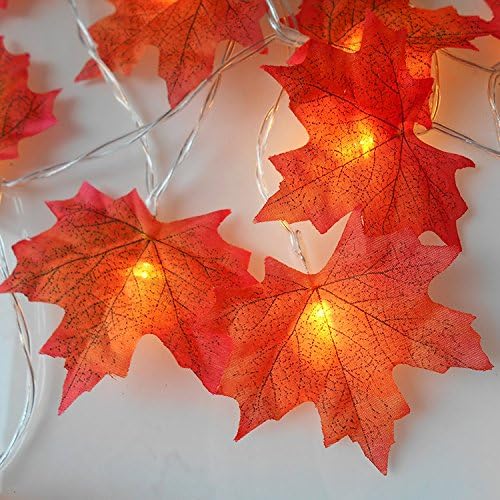 NC LED lámpa String, Halloween lámpa String, Terem Dekoráció lámpa String, Kert Fesztivál Maple Leaf lámpa String (2M 20 Fény)