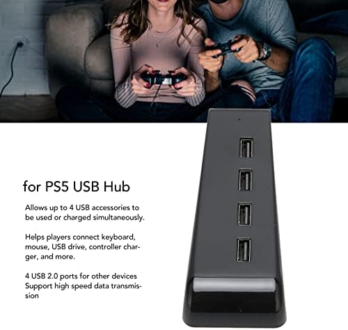 USB Hub, a PS5 PS4 Játék Konzol, HD Kamera, USB Gaming Eszközök,Nagy Sebességű, 4 USB 2.0 Port, a Billentyűzet/Egér/pendrive/Controller