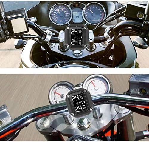 GoolRC Vezeték nélküli Motorkerékpár Gumiabroncs-Nyomás figyelő Rendszer USB-Töltés TPMS Motorkerékpár, 2 Külső Érzékelők Digitális
