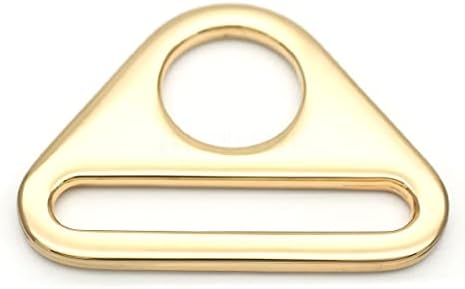 CRAFTMEMORE 4db Háromszög Gyűrű Igazítók D-gyűrű Beállítása Csat Varrás Táska Heveder Heveder SC84 (1 Inch, Arany)