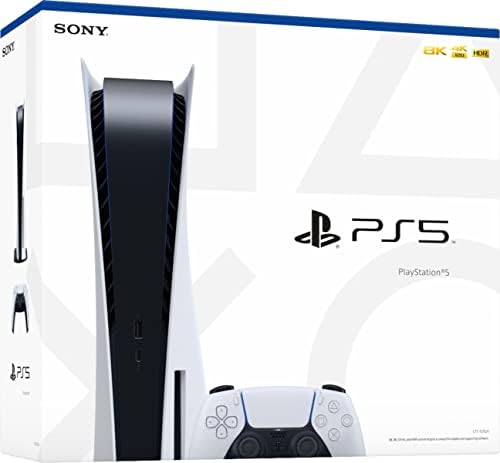 Playstation 5 Lemez Verzió PS5 Konzol - 4K-TV-Játék, 120Hz 8K Kimenet, 16 gb-os GDDR6, 825GB SSD-vel, WiFi 6, Bluetooth `5.1