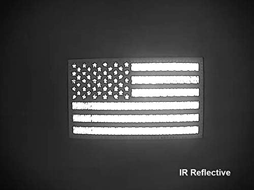 TIMTAC Nagy 3x5 colos Fekete IR Infravörös Americam USA Zászló Javítás(Fekete)