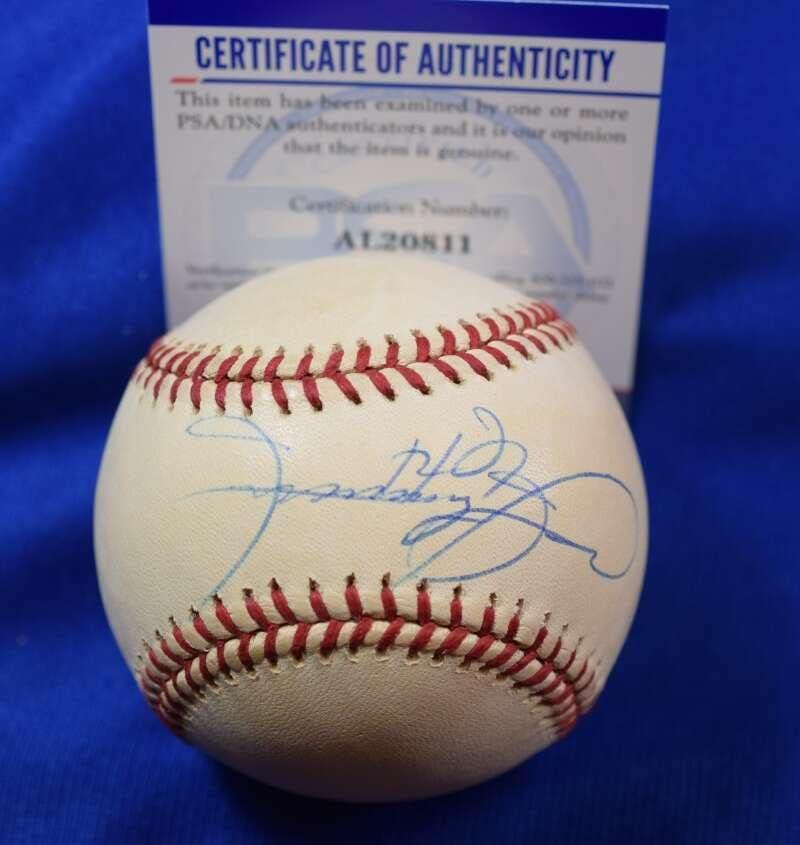 Sammy Sosa PSA DNS-Coa Autogramot Major League OML Aláírt Baseball - Dedikált Baseball
