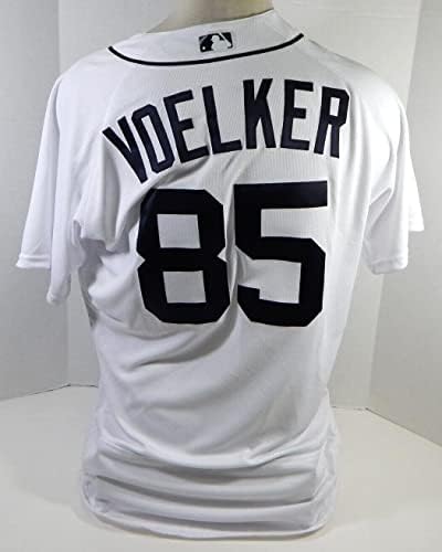 A 2018-as Detroit Tigers Paul Voelker 85 Játék Kiadott Fehér Jersey 46 DP20912 - Játék Használt MLB Mezek
