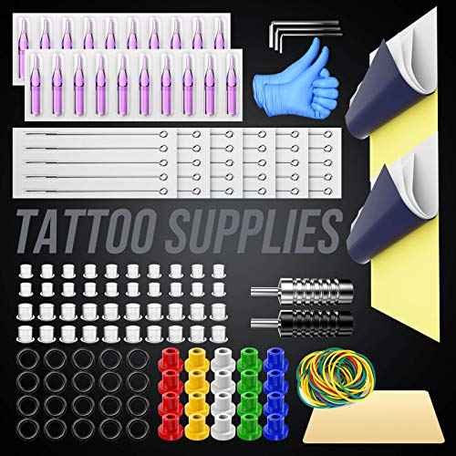 Tetoválás Készlet, Tetoválás Pisztoly Készlet Tetováló Gép Kit szakmai Kezdőknek, 2 Tekercs Tetoválás Fegyvereket Tetoválás Tápegység