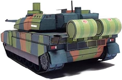 CSYANXING 1/43 Méretarányú Papír francia Leclerc Main Battle Tank Modell Kézzel készült DIY Papír Modell Harcos Katonai Modell