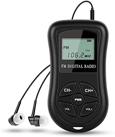 Személyes FM Rádió Walkman, Mini Digitális Hangolás, Hordozható Rádió, LCD Kijelző, Fejhallgató Tuning Kiváló Vétel Walkman Rádió 60-108MHz