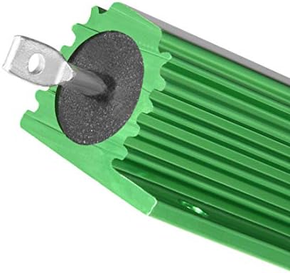 uxcell® Alumínium Esetben Ellenállás 100W 0.2 Ohm Huzal Zöld LED Csere Átalakító 100W 0.2 RJ