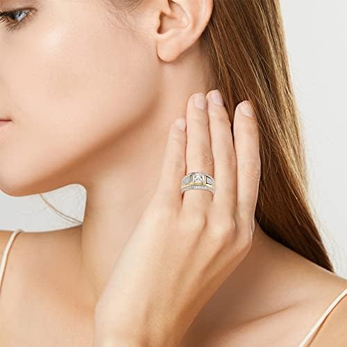 2023 Új vízcsepp Alakú Teljes Gyémánt Szerető a Gyűrű Divat Üreges Gyűrű Női Hüvelykujj Gyűrűk (Arany, 12)