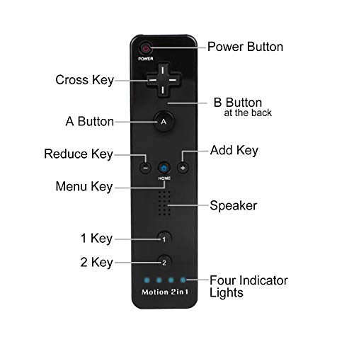 Wii Remote Kontroller, a Motion Plus Kompatibilis a Wii-s Wii U Konzol ECRAB Wii Controller Szilikon Esetben csuklópánt (Fekete)