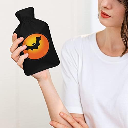 Halloween Bat Hold forróvizes Palack Puha Plüss Fedél Meleg Gumi Víz Injekció Táska 1000ML