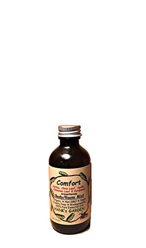 Comfort Aromaterápiás Test Szoba Spray Köd - Kávé, Szegfűszeg Levél, Vanília, Fahéj Levél & Kardamom - Szerves, biológiailag