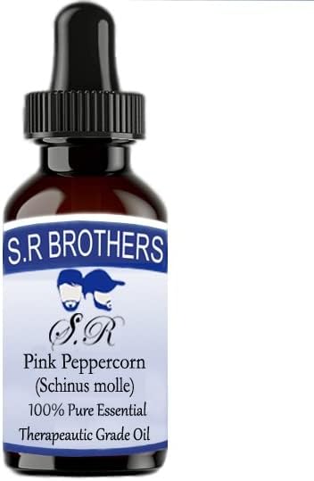 S. R Testvérek Rózsaszín Peppercorn (Schinus molle) Pure & Natural Therapeautic Minőségű illóolaj Cseppentő 50ml