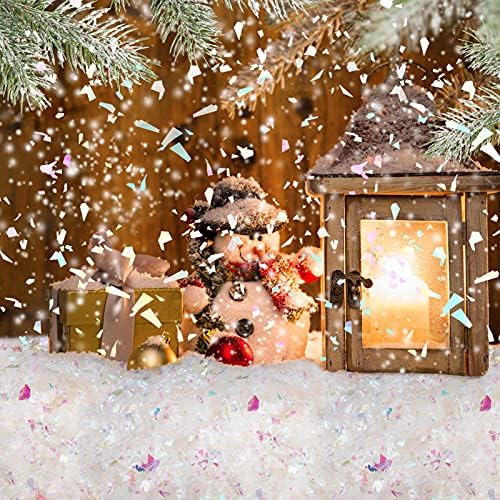 Kasyat Karácsonyi Twinkles Hó Hamis Hó Dekoráció, Kézműves Hó Mesterséges Pehely Hamis Hó Por Töltelék Karácsonyi Party Dekoráció, Kellékek