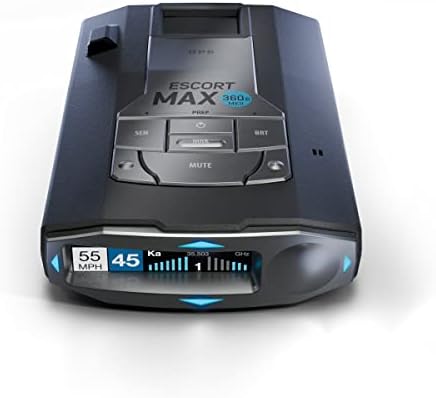 Escort MAX 360c MKII Lézer Radar Detektor - kétsávos Wi-Fi, illetve Bluetooth-Kompatibilis, 360° Nyilakat, Kivételes Tartomány,