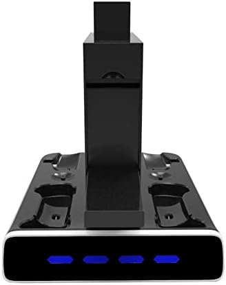 BeisDirect VR Dual Controller Töltő Állomás Kompatibilis PSVR2 Töltés Tároló Állvány PS VR2 Fejhallgató Tartó a PS VR2 Vezérlő LED Töltés Állni
