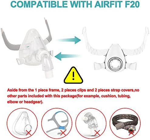 Keret Kellékek Kompatibilis AirFit F20 Keret,Keret, valamint Fejfedő Klipek Kompatibilis AirFit F20,Csomag tartalma 1 Darab