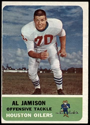 1962 Fleer 50 Al Jamison Houston Oilers (Foci Kártya) VG Oilers Colgate