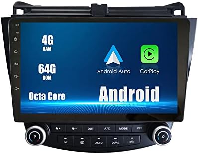 Android 10 Autoradio Autós Navigációs Sztereó Multimédia Lejátszó, GPS, Rádió, 2.5 D érintőképernyő forHonda Accord 2003-2007 Octa-Core