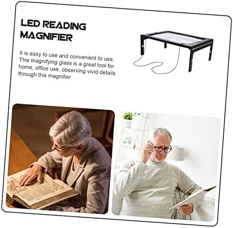 Healeved 1db Lap Olvasás Nagyító LED-es Nagyító, a Szem Nagyítólencse Nagyító Lámpa Idős Állvány Nagyító Olvasás Nagyító Ékszerek
