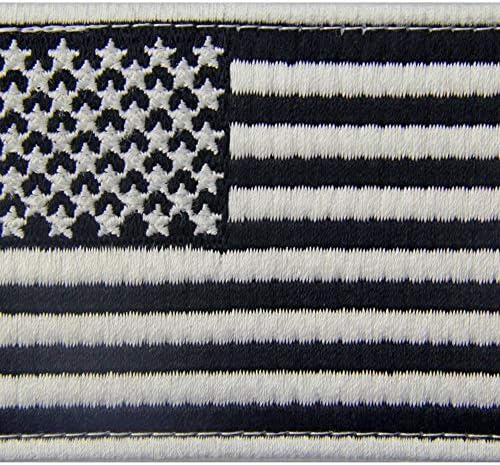 Taktikai Amerikai Zászló Foltok Hímzett USA Jelvény Egyesült Államok Applied Katonai Rögzítő Horog & Hurok Jelkép, Fehér & Fekete