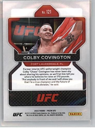 2022 Panini Prizm UFC 121 Colby Covington MMA Trading Card