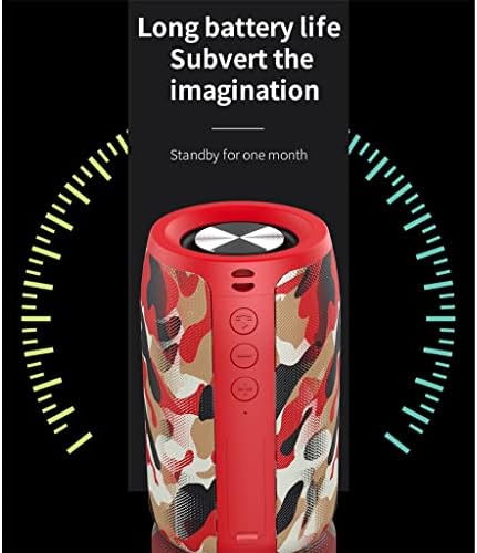 VASTAG Bluetooth Hangszóró, Bass Vezeték nélküli Hordozható Mélysugárzó, Vízálló Hangszóró Támogatja a TF, TWS, U-Lemez (Szín : Egy, Méret