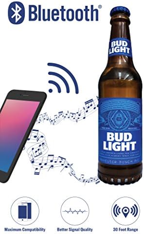 Bud Light Sört Bluetooth Üveg Hangszóró Hordozható Vezeték nélküli Hangszóró Újratölthető Akkumulátor Ideális a Beltéri,
