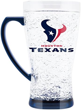 Kacsa Ház NFL Houston Texans 16oz Kristály Fagyasztó Lobbant Bögre, Fehér