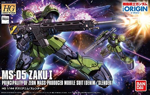 Bandai Hobbi HG A Származási Zaku én Gundam A Származási akciófigura