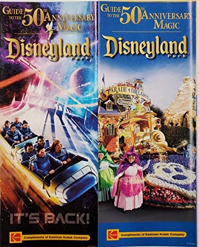 Disneyland Park 7 Térkép Idegenvezetők, Mely elvarázsolt Kastély Tér, Hegy, 50 éves PMA61