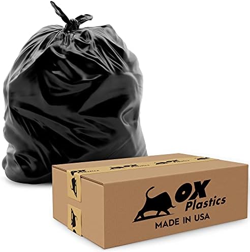 Ox Műanyag Kuka Bélelő Zsák - Kapacitás & Vastag, Extra nagy teherbírású Erő - Nagy Szemét, szivárgásmentes & Tartós, a Ház & Kereskedelmi